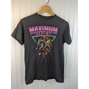 DEADPOOL CRAZY MAXIMUM EFFORT MARVEL ADULT T-SHIRT SIZE Womens SMALL